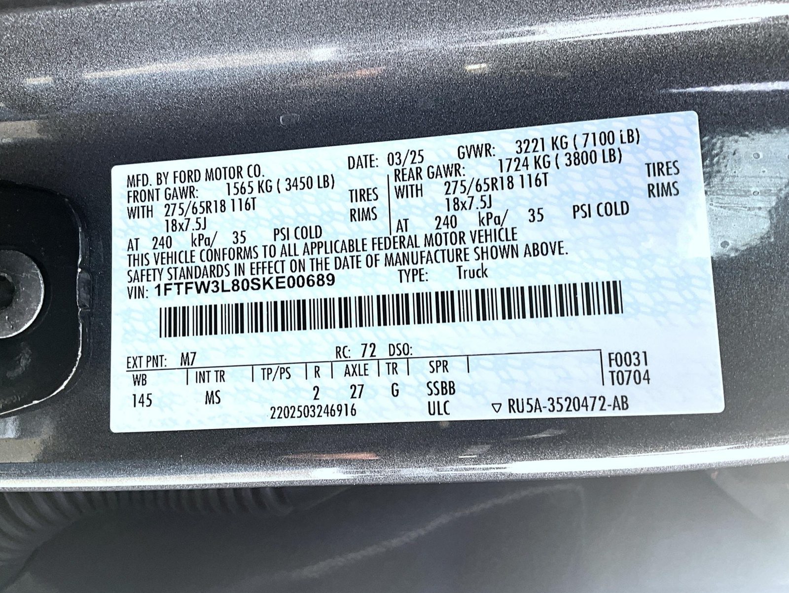 Certified 2025 Ford F150 XLT w/ Equipment Group 301A Standard AWD/4WD image 28