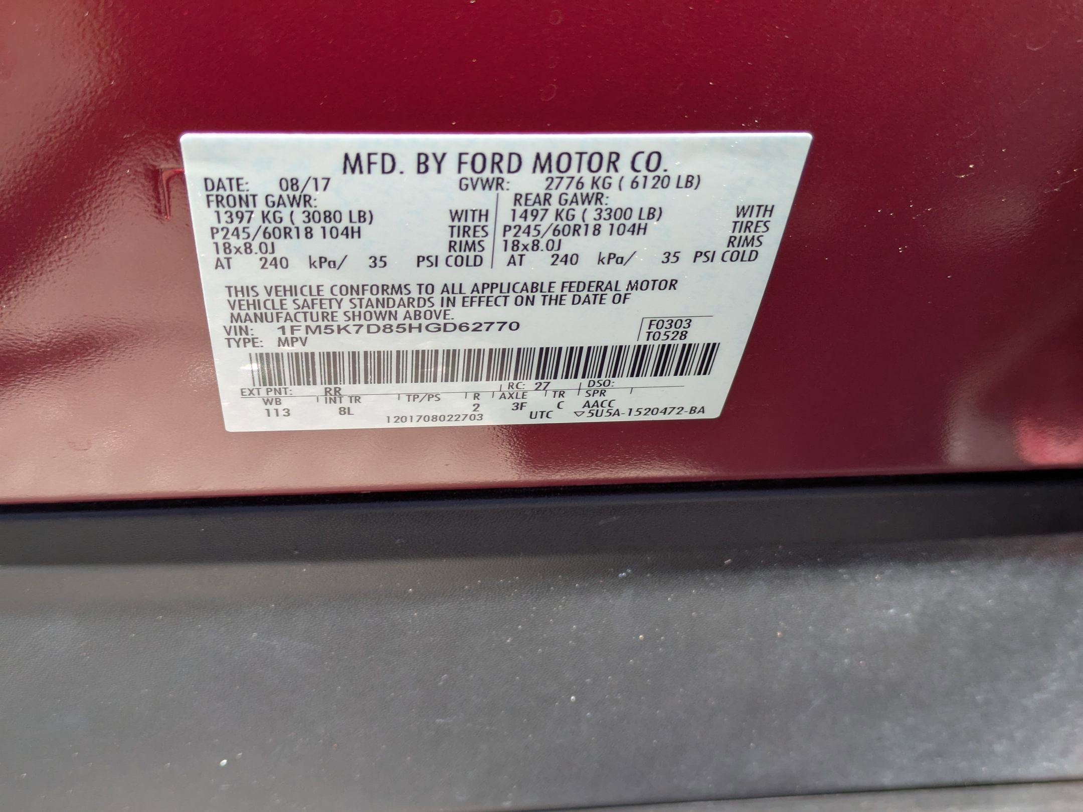 Certified 2017 Ford Explorer XLT FWD image 38
