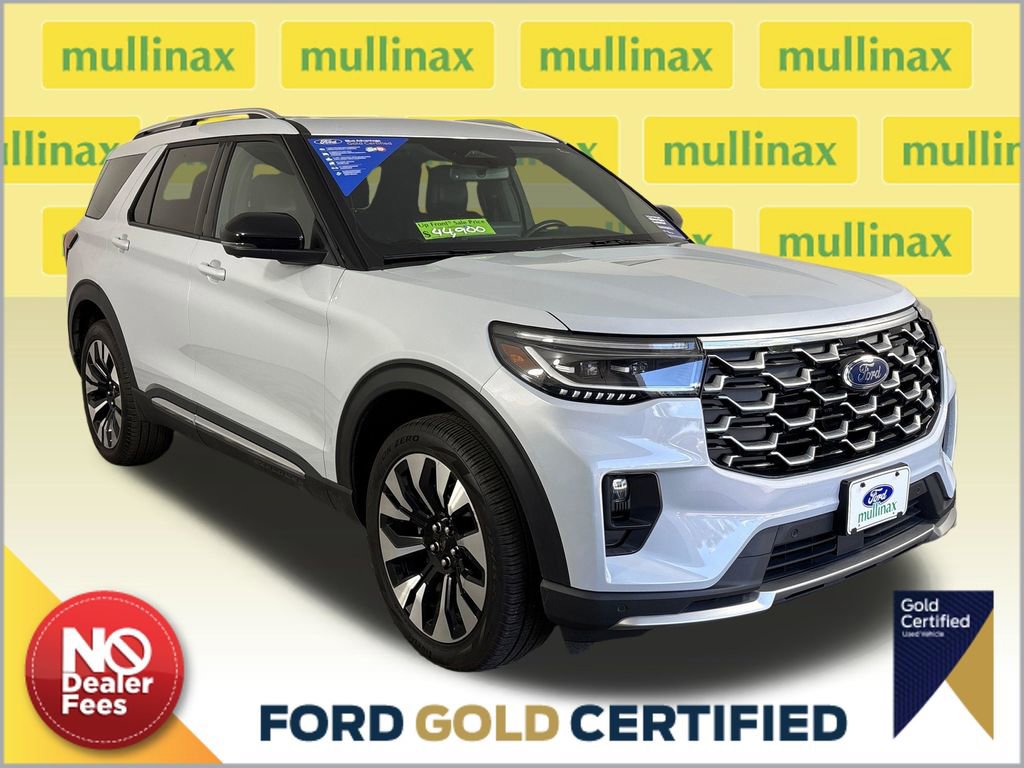 Certified 2025 Ford Explorer Platinum w/ LUX Leather Package