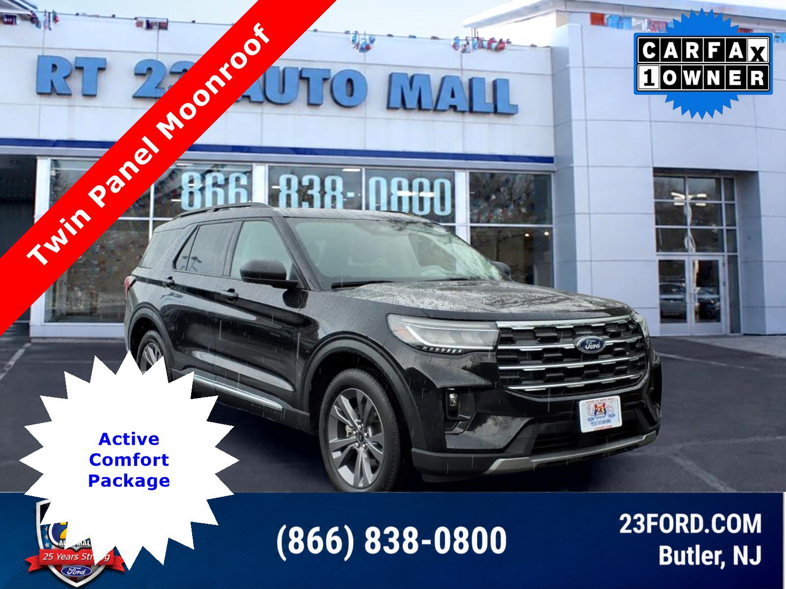 Certified 2025 Ford Explorer Active w/ Active Comfort Package
