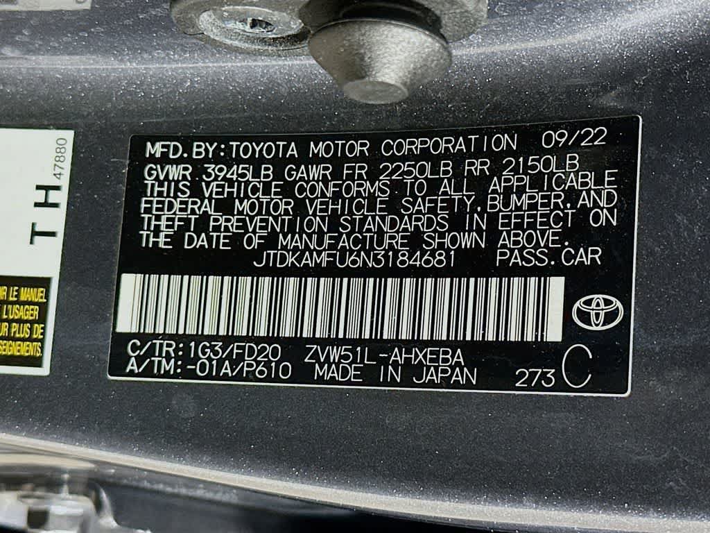 Used 2022 Toyota Prius LE FWD image 22