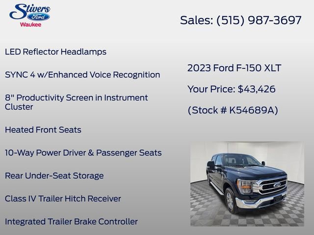 Certified 2023 Ford F150 XLT w/ Equipment Group 302A High image 24