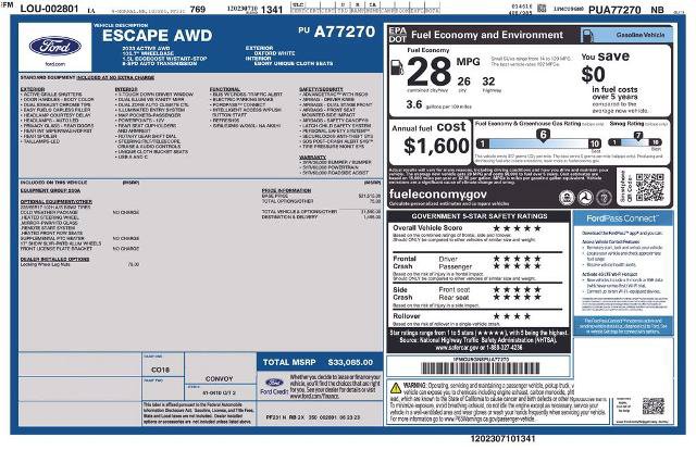 Certified 2023 Ford Escape Active AWD/4WD image 25