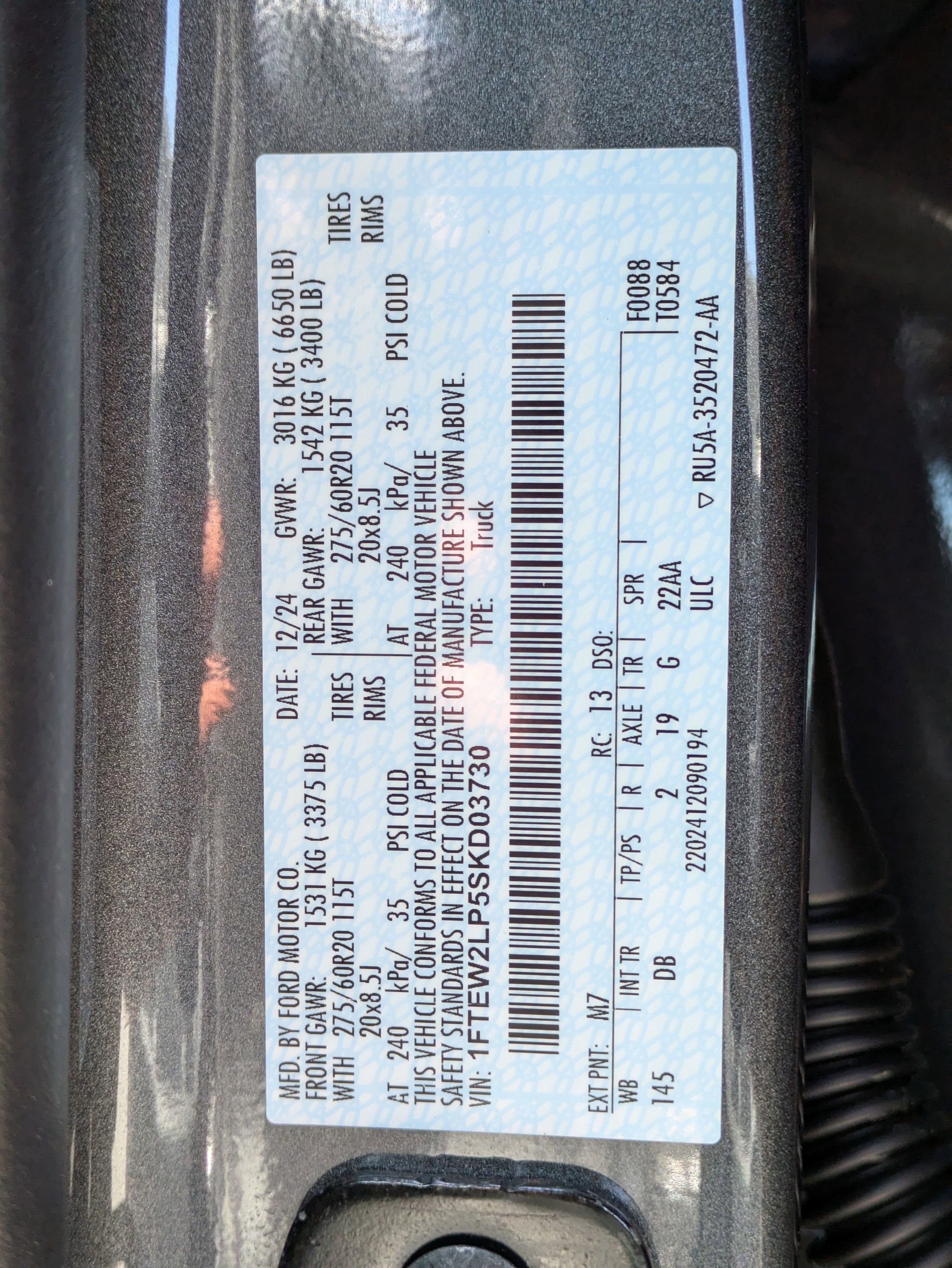 Certified 2025 Ford F150 STX w/ Equipment Group 200A AWD/4WD image 23