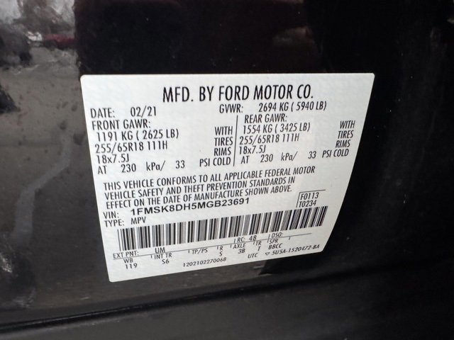 Certified 2021 Ford Explorer XLT w/ Equipment Group 202A image 44