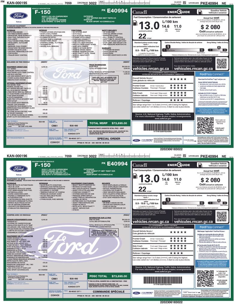 Certified 2023 Ford F150 XLT w/ Equipment Group 302A High AWD/4WD image 5