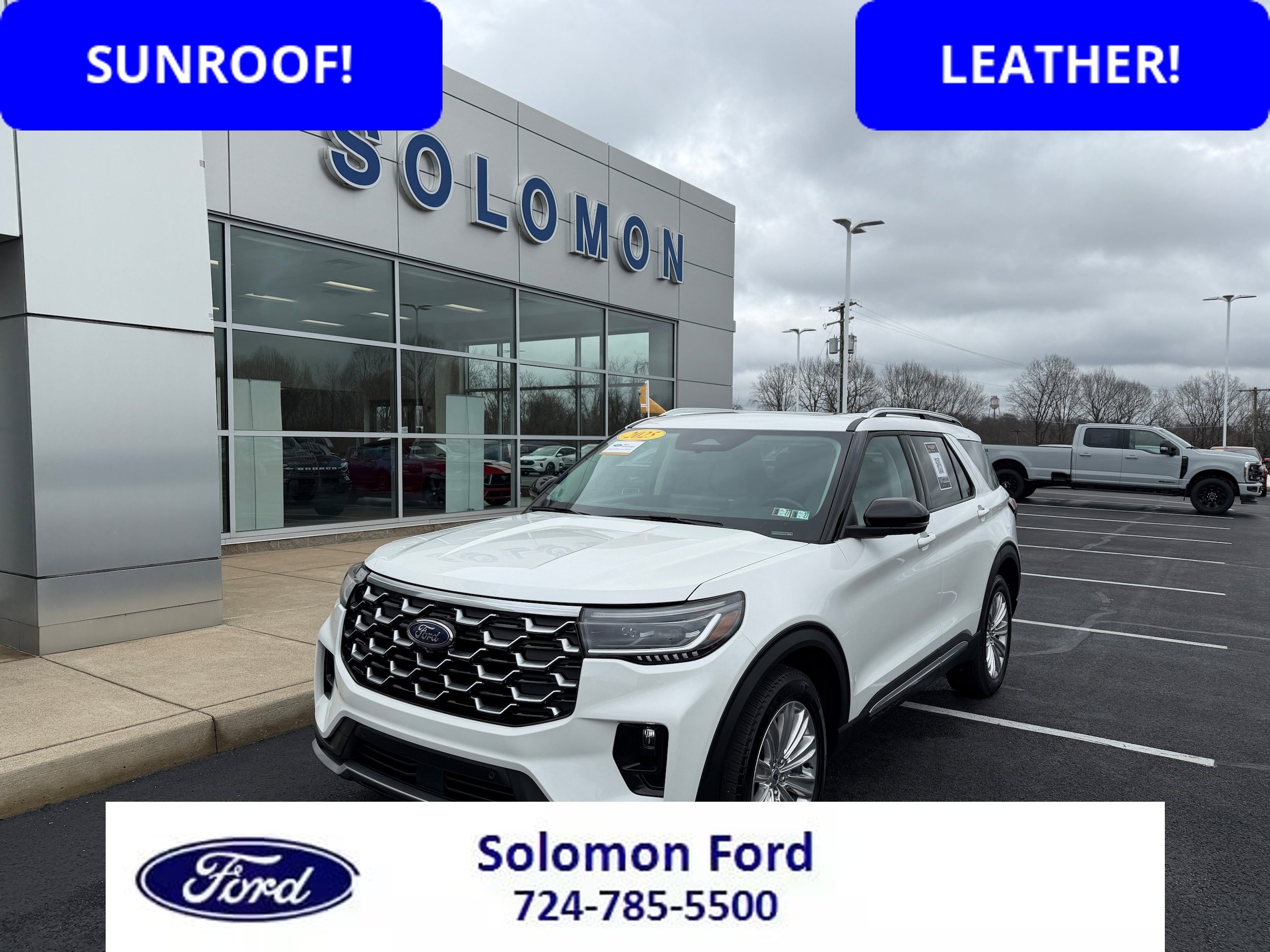 Certified 2025 Ford Explorer Platinum w/ LUX Leather Package