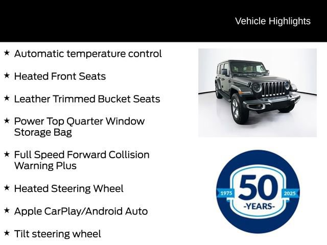 Used 2022 Jeep Wrangler Unlimited Sahara w/ LED Lighting Group image 16