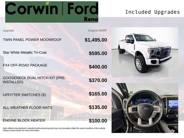 Certified 2020 Ford F450 Platinum w/ FX4 Off-Road Package image 10