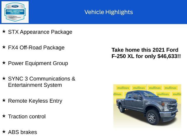 Certified 2021 Ford F250 XL w/ STX Appearance Package image 10