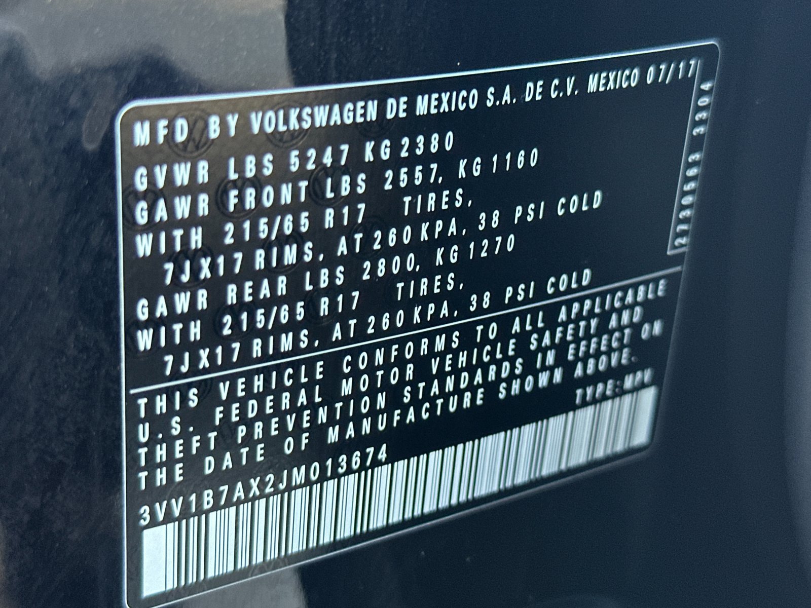 Used 2018 Volkswagen Tiguan S FWD image 41