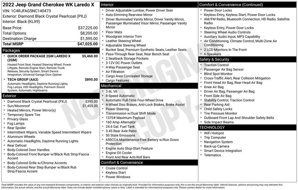 Used 2022 Jeep Grand Cherokee Laredo X image 37