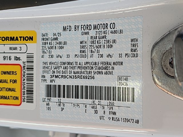 Certified 2025 Ford Bronco Sport Outer Banks AWD/4WD image 34