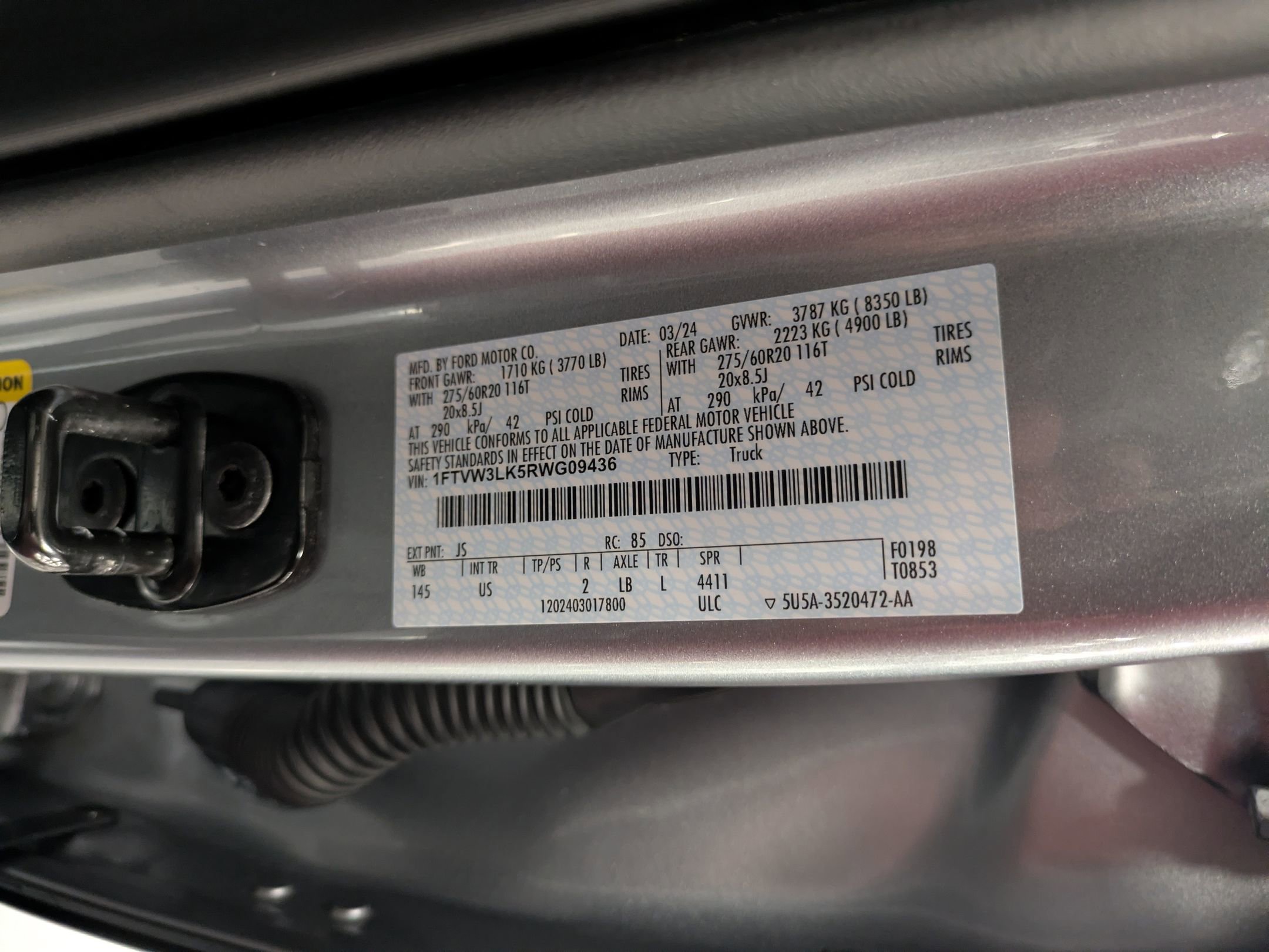 Certified 2024 Ford F150 Lightning XLT w/ Max Trailer Tow Package image 47