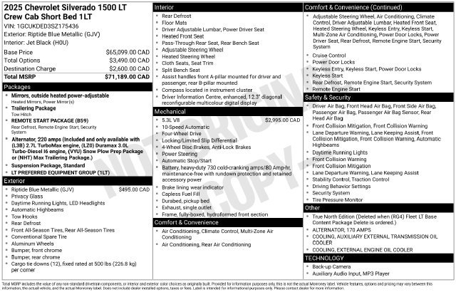 Used 2025 Chevrolet Silverado 1500 LT AWD/4WD image 27