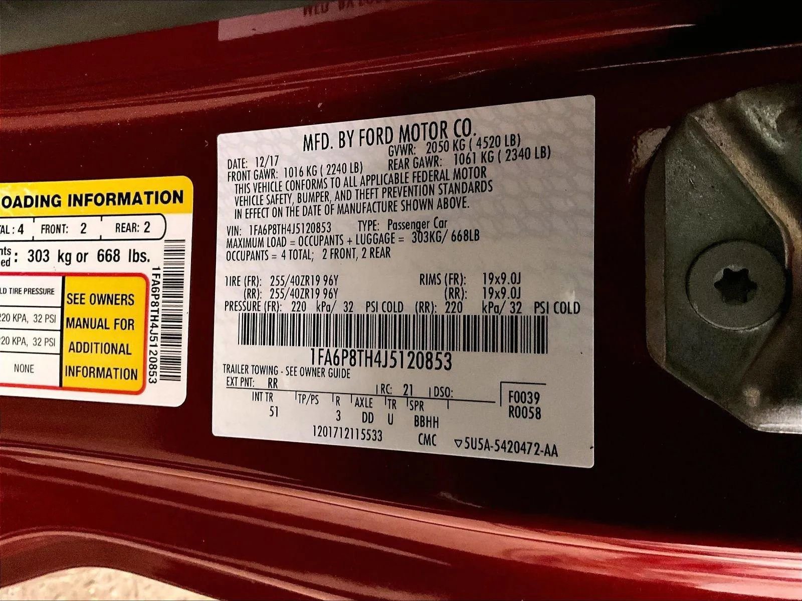 Certified 2018 Ford Mustang Premium w/ Ecoboost Performance Package RWD image 32