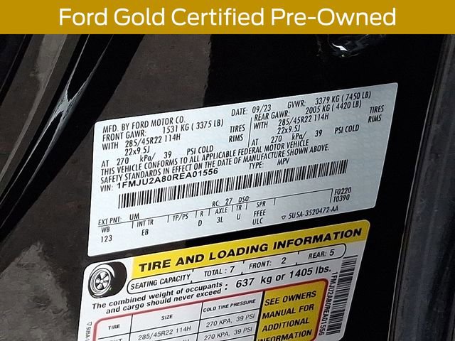 Certified 2024 Ford Expedition Limited w/ Excursion Package image 33