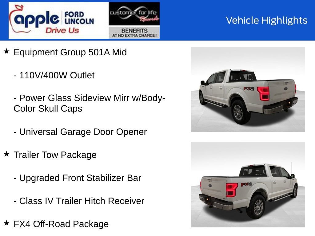 Certified 2019 Ford F150 Lariat w/ Equipment Group 501A Mid image 15