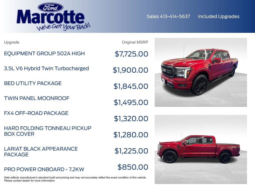 Certified 2025 Ford F150 Lariat w/ Equipment Group 502A High AWD/4WD image 5