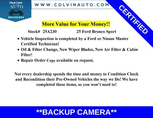 Certified 2025 Ford Bronco Sport Badlands w/ Badlands Tech Package image 12