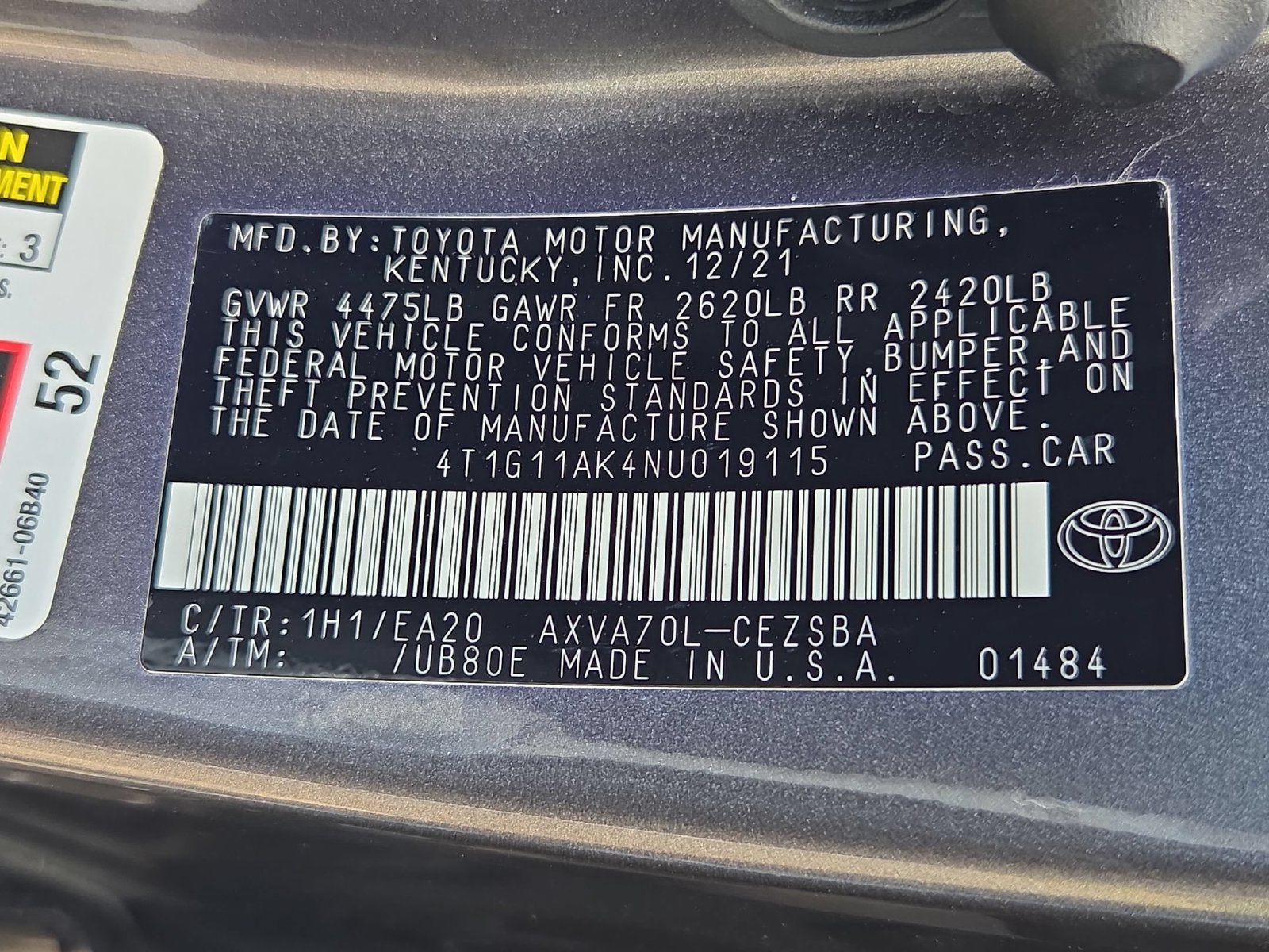 Used 2022 Toyota Camry SE FWD image 27