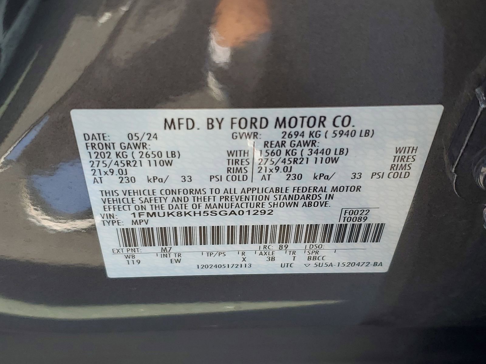 Certified 2025 Ford Explorer ST-Line w/ Premium Package AWD/4WD image 30