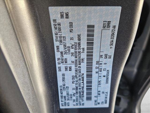 Certified 2020 Ford Ranger XLT w/ Equipment Group 301A Mid image 15