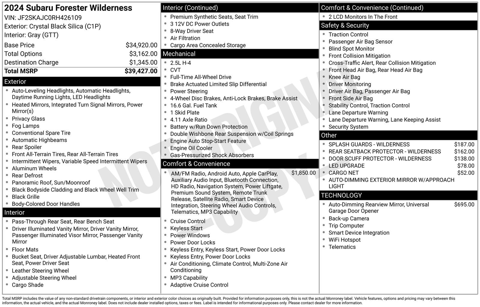 Used 2024 Subaru Forester Wilderness AWD/4WD image 4