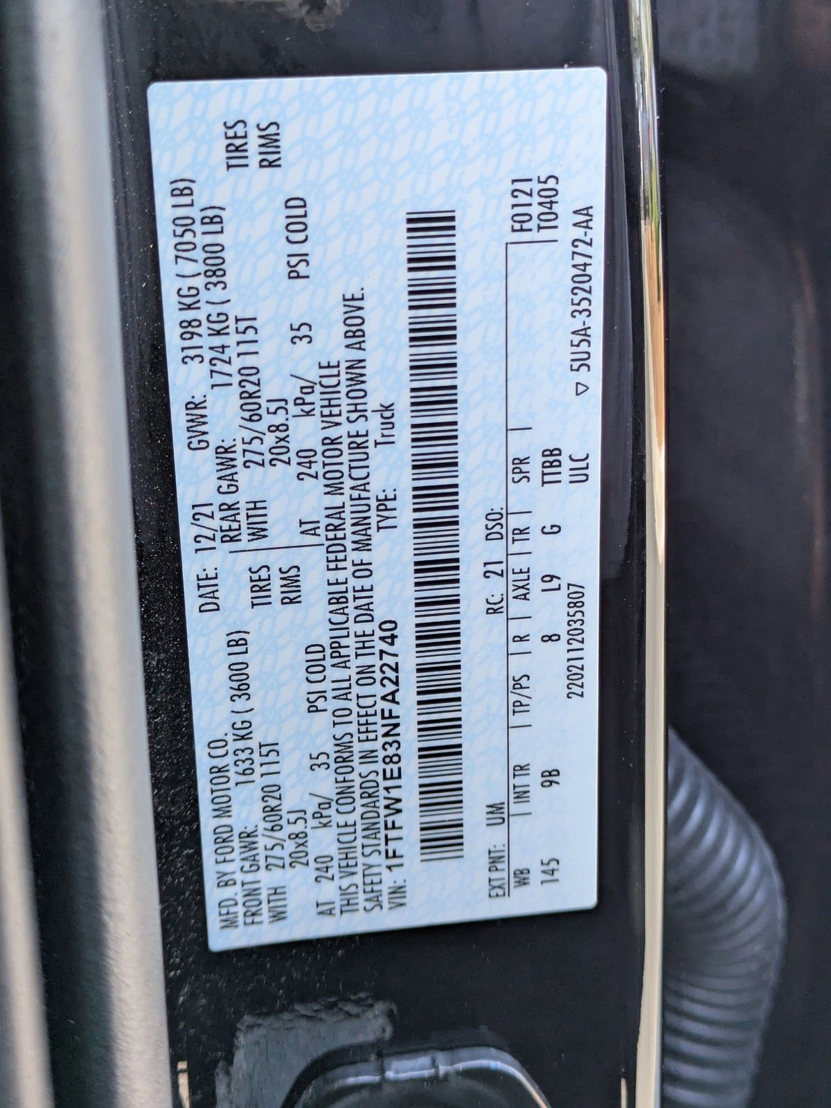Certified 2022 Ford F150 Platinum w/ Equipment Group 701A High AWD/4WD image 16