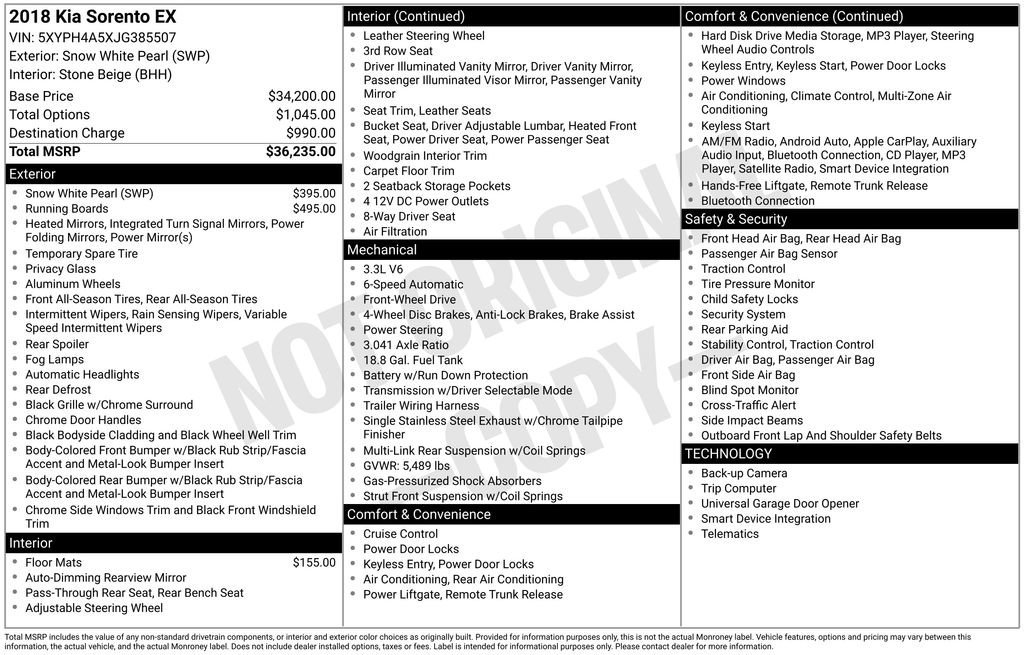 Used 2018 Kia Sorento EX image 10