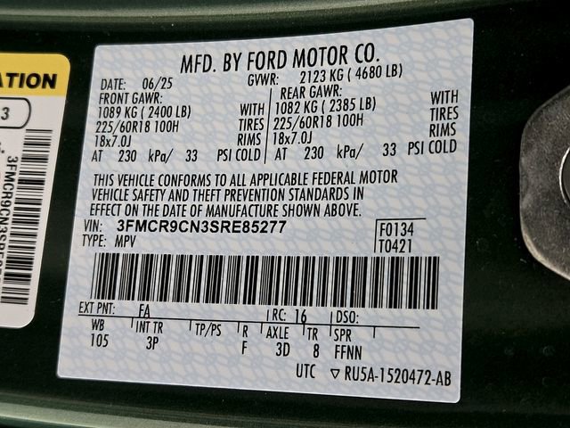 Certified 2025 Ford Bronco Sport Outer Banks w/ Outer Banks Tech Package+ image 27