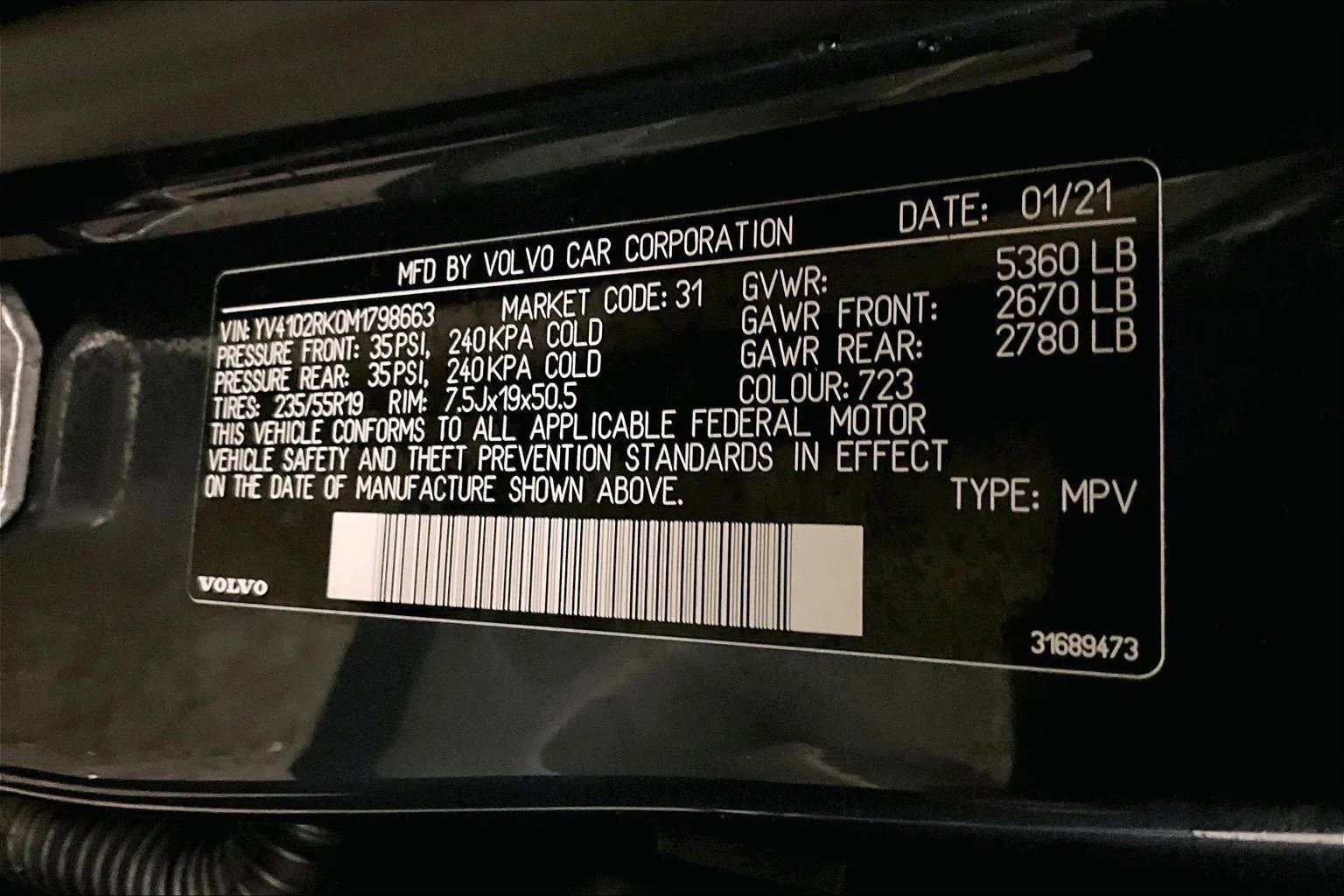 Used 2021 Volvo XC60 T5 Momentum w/ Premium Package image 32