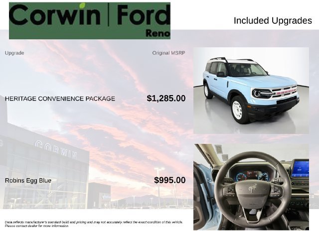 Certified 2024 Ford Bronco Sport Heritage w/ Heritage Convenience Package AWD/4WD image 3