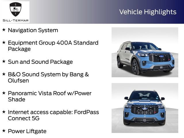 Certified 2025 Ford Explorer ST w/ Sun And Sound Package image 10