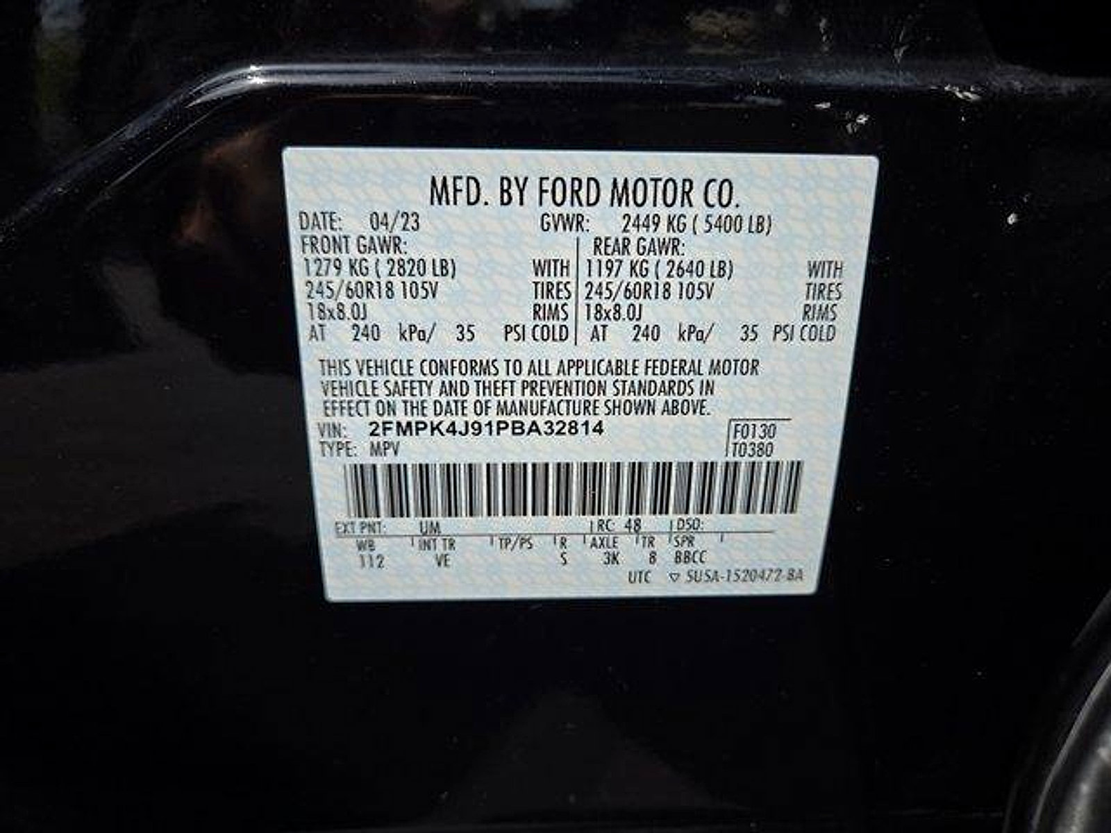 Certified 2023 Ford Edge SEL w/ Convenience Package AWD/4WD image 27