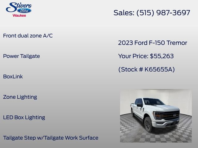 Certified 2023 Ford F150 Tremor w/ Bed Utility Package AWD/4WD image 16