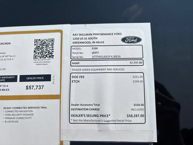 Certified 2025 Ford F150 Lariat w/ Equipment Group 501A Mid AWD/4WD image 2