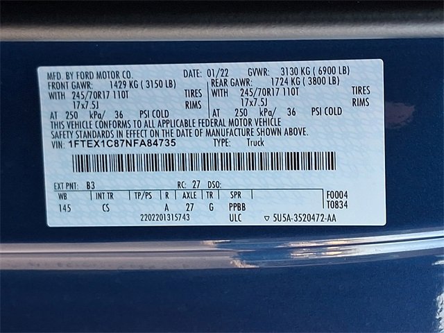 Certified 2022 Ford F150 XL w/ Equipment Group 101A High image 26