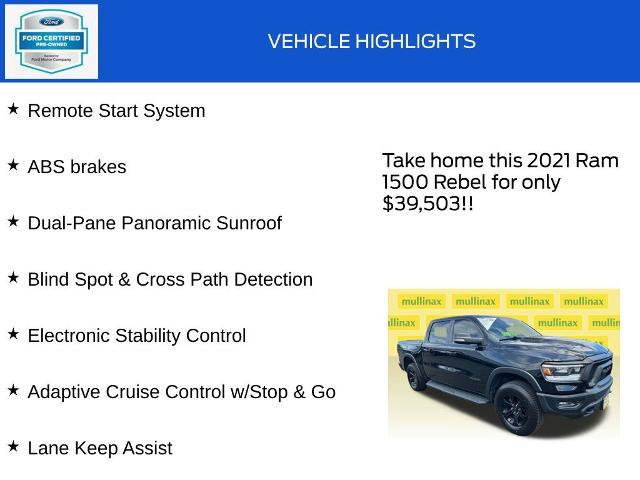 Used 2021 RAM 1500 Rebel w/ Rebel Level 2 Equipment Group AWD/4WD image 20
