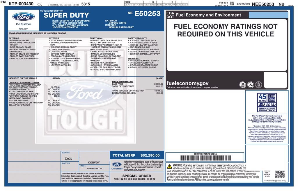 Certified 2022 Ford F350 XLT AWD/4WD image 5