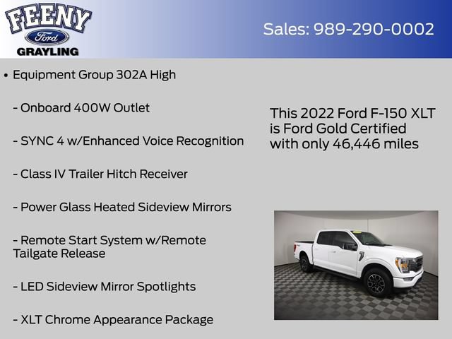 Certified 2022 Ford F150 XLT w/ Equipment Group 302A High AWD/4WD image 9
