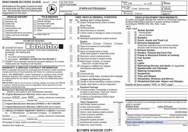 Certified 2023 Ford Edge SEL w/ Convenience Package image 21