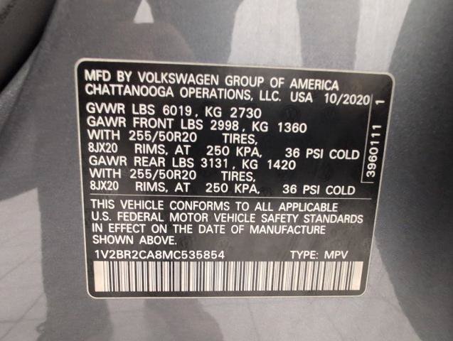 Used 2021 Volkswagen Atlas SEL AWD/4WD image 29