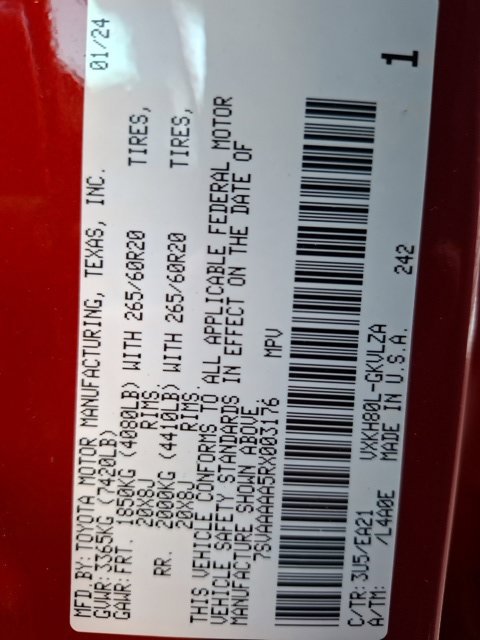 Used 2024 Toyota Sequoia Limited w/ Tow Technology Package RWD image 39