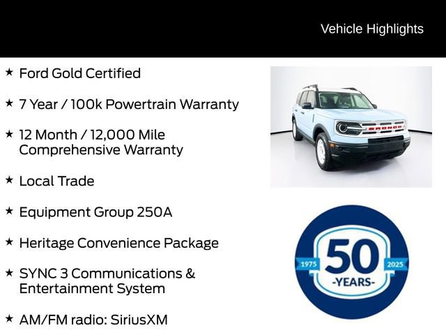 Certified 2023 Ford Bronco Sport Heritage w/ Heritage Convenience Package AWD/4WD image 10