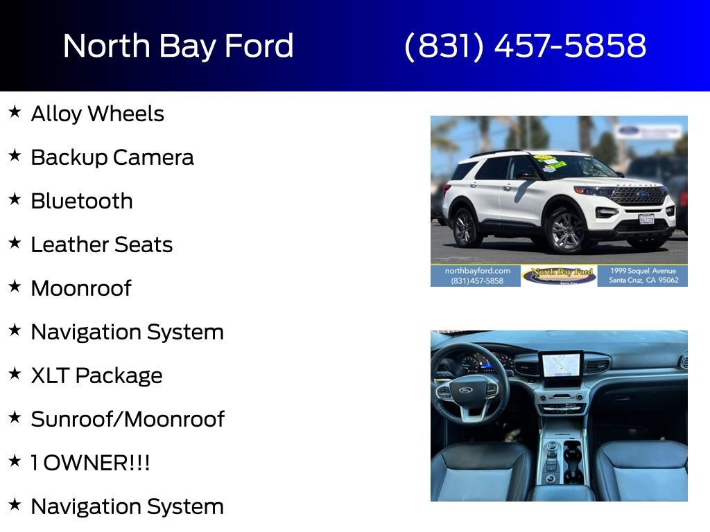 Certified 2022 Ford Explorer XLT w/ Equipment Group 202A AWD/4WD image 4