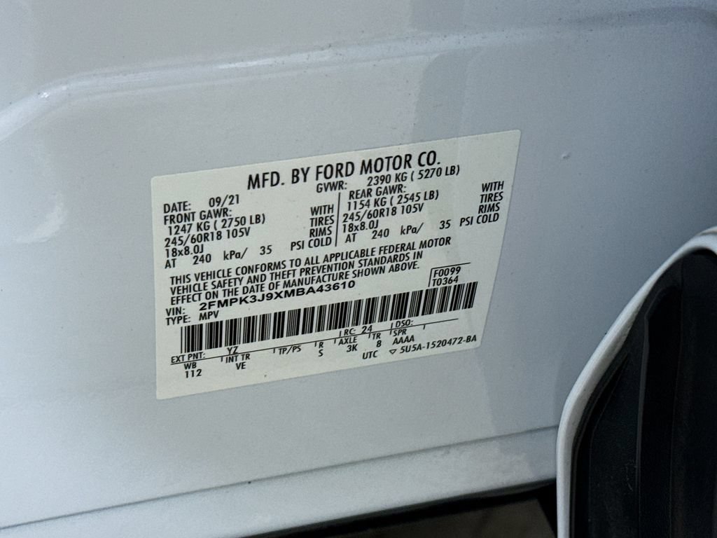 Certified 2021 Ford Edge SEL w/ Convenience Package FWD image 31