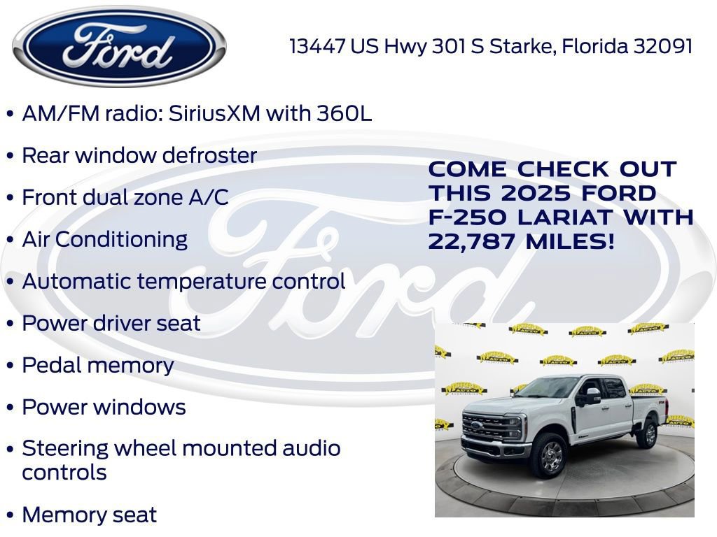 Certified 2025 Ford F250 Lariat w/ Chrome Package image 30