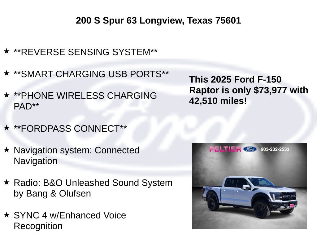 Certified 2025 Ford F150 Raptor AWD/4WD image 20