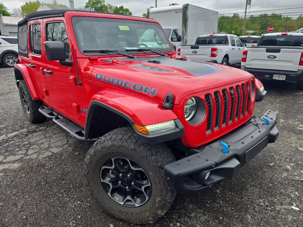 Used 2021 Jeep Wrangler Unlimited Rubicon 4xe w/ Steel Bumper Group AWD/4WD image 3